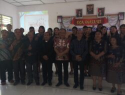 Pada Acara Doa Syafaat Siswa/Siswi Kelas lX SMP Negeri 1 Hiliserangkai Pesan Kasek “Ikutilah Kemajuan Tetapi Hargai Orang Tua”