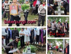 Polres Simalungun Gelar Upacara Pemakaman Serka purnawirawan Mail Saragih