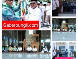 Wakil Bupati Berangkatkan 203 Orang Jamaah Haji Asal Kabupaten Simalungun 1444 H/2023 M Ketanah Suci Makkah,Ini Pesan- pesan Nya