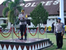 Polres Lampung Utara Laksanakan Apel Gelar Pasukan Ops Patuh Krakatau 2023