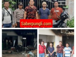 Polsek Bangun Resor Simalungun Bantu Evakuasi Korban Kebakaran Rumah di Huta Melati