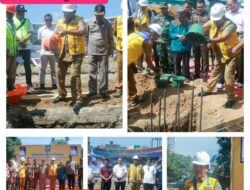 Bupati Simalungun Letakkan Batu Pertama Pembangunan Kantor Camat Bandar dan Gedung Perpustakaan di Kota Perdagangan