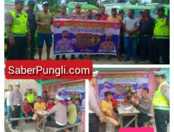 Sat Lantas Polres Simalungun Sosialisasikan Tertib Berlalulintas kepada Supir Angkutan Umum