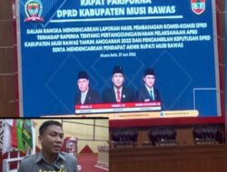 Ketua DPRD Mura Azandri, Bungkam Terkait Isu Paripurna Tidak Kourom