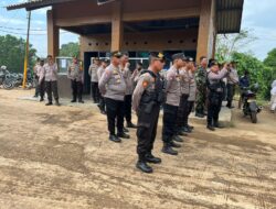 Aksi Damai Gerakan Masyarakat Peduli Tani Singkong, Polres Lampung Utara Berikan Pelayanan Pengamanan