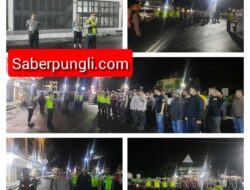 Polres Simalungun Gelar Apel Patroli Skala Besar untuk Monitor Situasi Kamtibmas