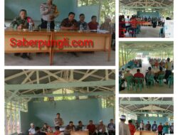 Bhabinkamtibmas Polsek Perdagangan Hadiri Rapat Musnag RPJMDES Nagori Sugarang Bayu