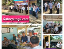 Kapolsek Tanah Jawa Dampingi Wadir Narkoba Polda Sumut Inspeksi Posko Kampung Tangguh Anti Narkoba Di Nagori Moho