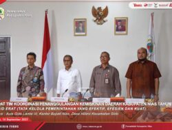 Bupati Nias Membuka Secara Resmi Rapat Tim Koordinasi Penanggulan Kemiskinan Daerah Kabupaten Nias Tahun 2023