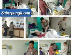 Polri Peduli Masyarakat,Kapolsek Perdagangan Membezuk dan Control terhadap Pasien Rawat Inap di RSUD Perdagangan