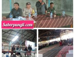 Polri Peduli Masyarakat,Polsek Saribudolok dan  Forkopincam Hadiri Undangan Metode Kampanye Paslon Pangulu Nagasaribu