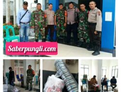 Kapolsek Purba Monitoring Pendistribusian Logistik Pilpanang Tahap II  Secara Serentak Tahun 2023