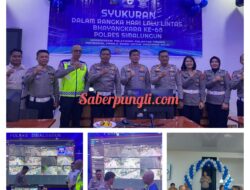 Kapolres Pimpin Perayaan Hari Lalu Lintas Bhayangkara ke-68 dan Peluncuran Gedung Traffic Management Center Polres Simalungun