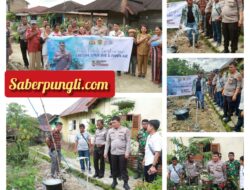 Polri Peduli Lingkungan, Kapolres Sumbang Fasilitas Sumur Bor dan Pompa Air untuk Warga Simalungun
