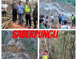 Polres Simalungun Bersama Tim Gabungan Masih Mencari Dua Korban Longsor di Gunung Simarsolpah, Simalungun