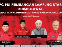 Dpc PDIP Kabupaten Lampung Utara Bersholawat Bersama Masyarakat