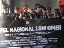 LSM GMBI Distrik Kabupaten Pesawaran Gelar Apel Nasional