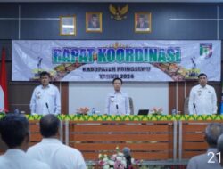 Rakor Perdana Pj.Bupati Pringsewu Dr.Marindo Kurniawan