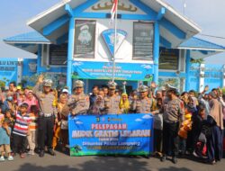 Dirlantas Polda Lampung Berangkatkan Ratusan Mudik Gratis Tahun 2024