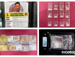 Satreskoba Lubuklinggau Berhasil Mengamankan Pria Pemilik 12 Plastik Berisi Narkoba