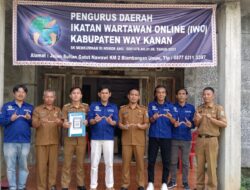 PD IWO Way Kanan Terima Kunjungan Kerja Pejabat Badan Kesbangpol