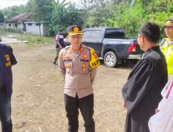 Kapolres AKBP Andi Supriadi SH, SIK, MH, Monitoring Gereja Diwilayah Hukum Polres Musi Rawas