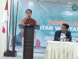PELATIHAN JURNALISTIK PW IWO LAMPUNG : SEJIWO BISA JADI MOTOR PENINGKATAN SDM WARTAWAN IWO