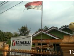 Bawaslu Pesawaran Dilaporkan ke Polres atas Bendera Merah Putih Rusak