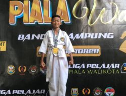 Zaidan Attaya Syamil Sabet Juara 1 Kejuaraan Taekwondo Kategori Kyourugi Piala Walikota