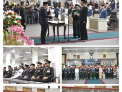 Danrem 043/Gatam Hadiri Pelantikan Pimpinan DPRD Provinsi Lampung