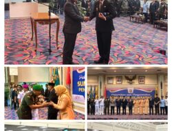 Kasrem 043/Gatam Hadiri Pelantikan Dan Pengambilan Sumpah/Janji Jabatan Pejabat Sekda Provinsi Lampung
