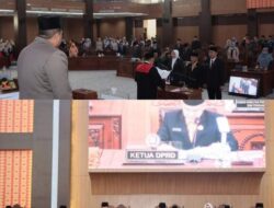 Paripurna Dalam Rangka Pengambilan Sumpah Jabatan Ketua dan Wakil Ketua DPRD Kota Lubuklinggau Periode 2024-2029