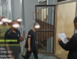 Kenalkan Lingkungan Baru, Lapas Karang Intan Laksanakan Alur Penerimaan WBP Secara Sistematis