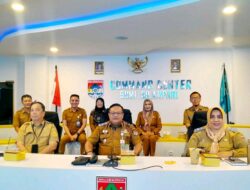 Secara Zoom Meeting Sekda Bersama Kadis PP dan KB Mengikuti Peluncuran Program TAMASYA BKKBN
