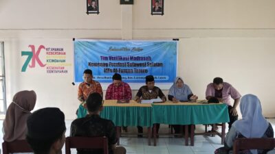 Verifikasi Oleh Tim Kantor Kementerian Agama Provinsi Sulawesi Selatan 