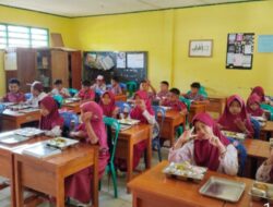 190 Murid SD Negeri 1 Karang Rejo Dapat Makanan Gratis dari Badan Gizi Nasional