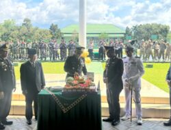 Dandim 0424/Tanggamus Potong Tumpeng Peringati Hari Ulang Tahun TNI Ke-80 tahun 2025