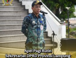 Apel pagi bersama Pegawai di lingkungan Sekretariat DPRD Provinsi Lampung