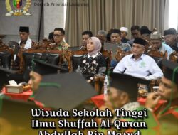 Anggota Komisi V DPRD Lampung Hadiri Wisuda Sekolah Tinggi Ilmu Shuffah Al-Quran Abdullah Bin Mas’ud Online Tahun Akademik 2024/2025