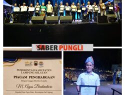 Kades Fajar Baru Jatiagung M.Agus Budiantoro Dapat Penghargaan Dari Bupati Egi di Acara Malam Puncak Lampung Selatan Fest