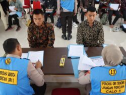 Pendaftaran Bintara Brimob 2025 Dibuka, Polres Tanggamus Terima 55 Casis pada Hari Pertama Verifikasi