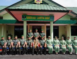 Kuatkan Pembinaan Teritorial Danrem 043/Garuda Hitam Sambangi Kodim 0422/Lampung Barat