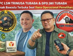 Transparansi Anggaran APBN 2025: DPC LSM TRINUSA dan DPD JWI Tubaba Desak Bawaslu Terbuka Soal Dana Operasional dan pemeliharaan Kantor