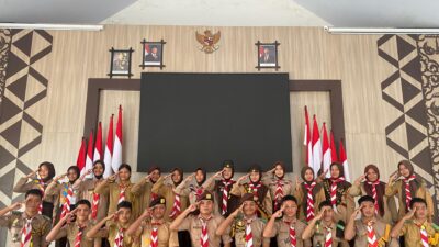 Foto bersama angkatan XVII Saka Bhayangkara Polres Luwu 