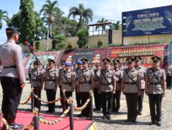 Kapolres Tanggamus Pimpin Sertijab Sejumlah Pejabat Utama dan Kapolsek Jajaran