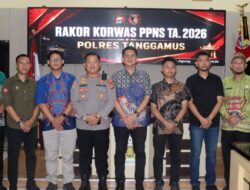 Rakor Korwas PPNS 2026, Polres Tanggamus Perkuat Sinergitas Penyidik Polri dan PPNS