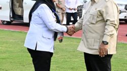 Walikota Bandar Lampung  Sambut Kedatangan Presiden Prabowo