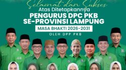 DPP PKB Umumkan Calon Pimpinan Dewan Tanfidz Definitif DPC PKB se-Lampung Masa Bakti 2026–2031