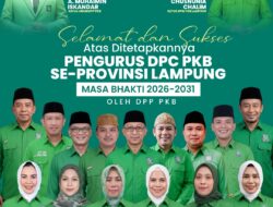 DPP PKB Umumkan Calon Pimpinan Dewan Tanfidz Definitif DPC PKB se-Lampung Masa Bakti 2026–2031