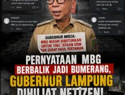 Pernyataan MBG Berbalik Jadi Bumerang, Gubernur Lampung Dihujat Netizen
